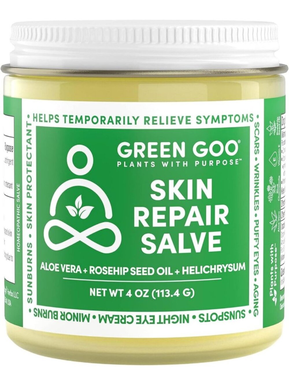 Green Goo Skin Repair Healing Salve, Natural Body & Face Moisturizer with Aloe